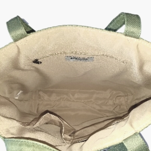 NWT Sonoma Summer/Beachy/Travel Olive/Army Green Lined Straw Large Tote - Picture 3 of 4